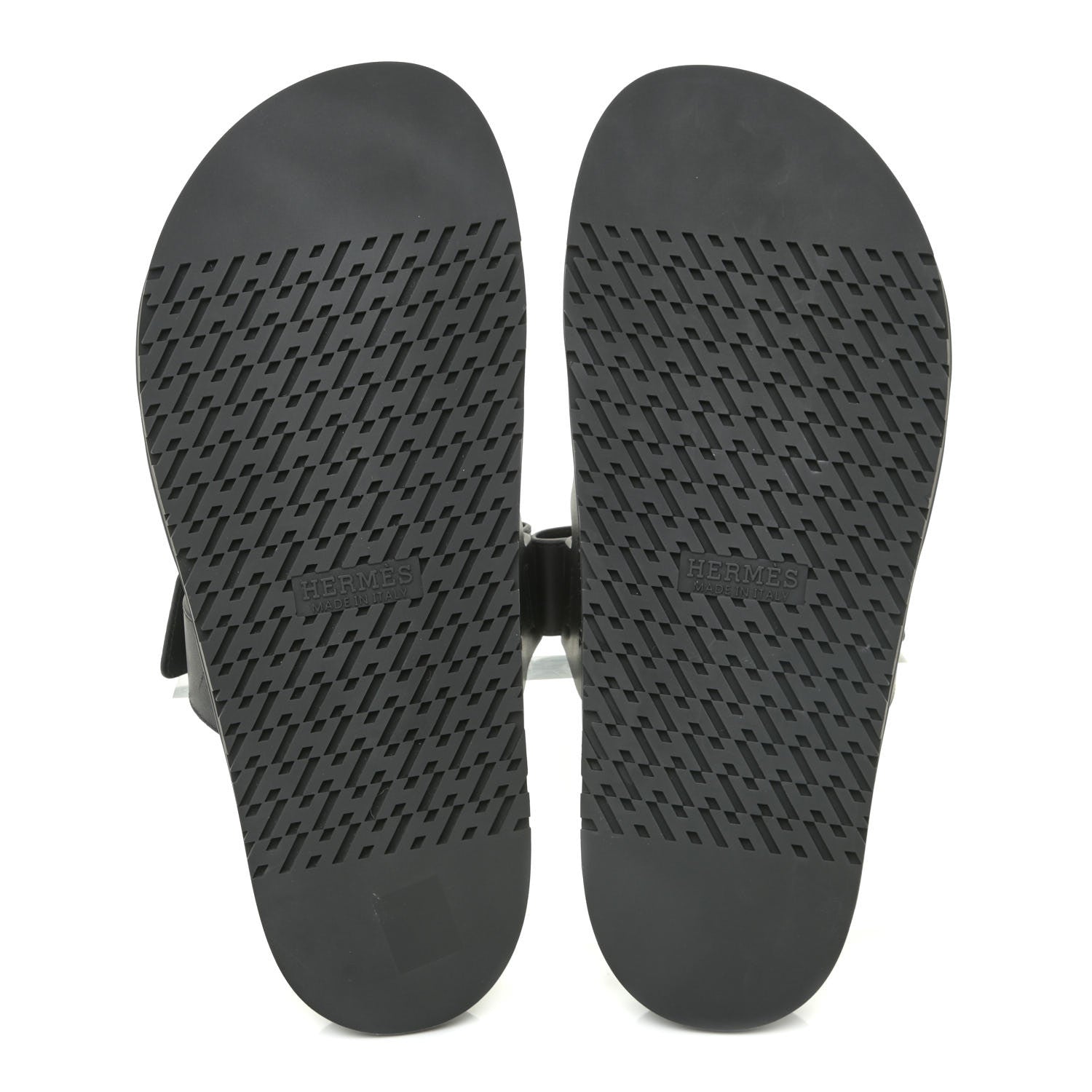 Hermes Calfskin Womens Chypre Sandals 42 Black 5 of 9