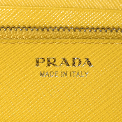 Prada Saffiano Multicolor Continental Flap Wallet Nero Black Soleil 6 of 11