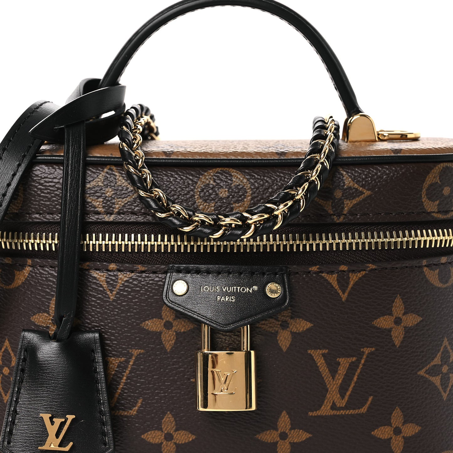 Reverse Monogram Vanity Chain Pouch