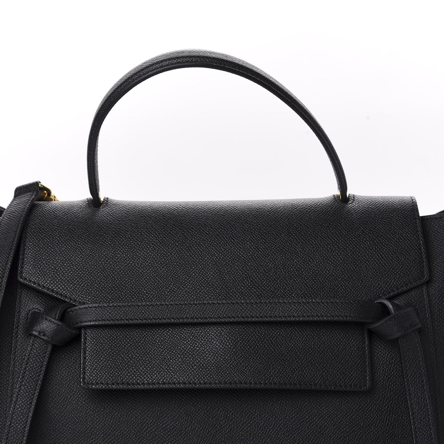 Grained Calfskin Small Belt Bag Black