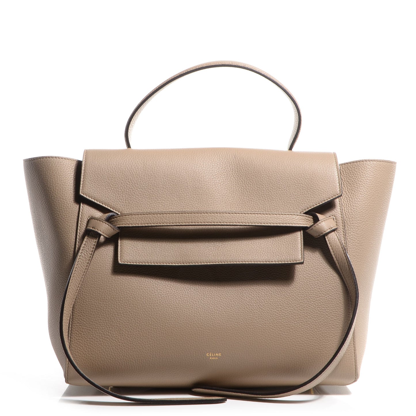 Drummed Calfskin Mini Belt Bag Dune