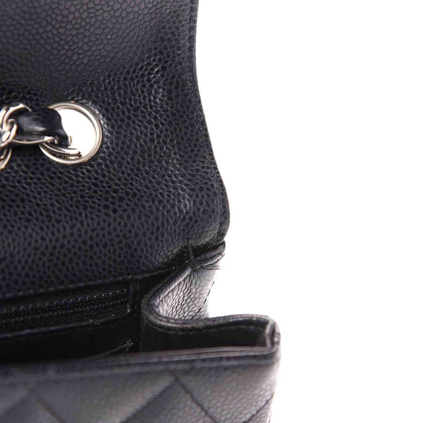 Caviar Quilted Jumbo Single Flap Black
