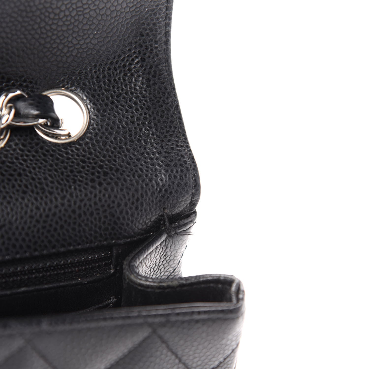 Chanel Caviar Quilted Jumbo Single Flap Black 8 of 11