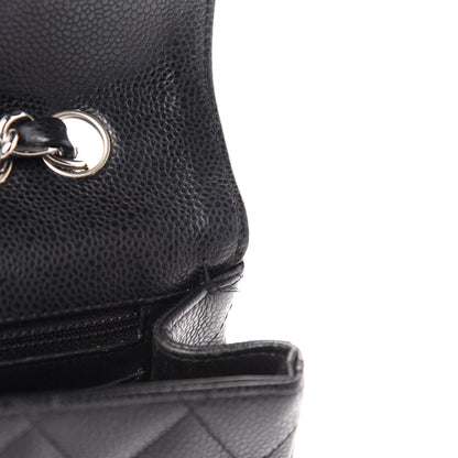 Chanel Caviar Quilted Jumbo Single Flap Black 8 of 11