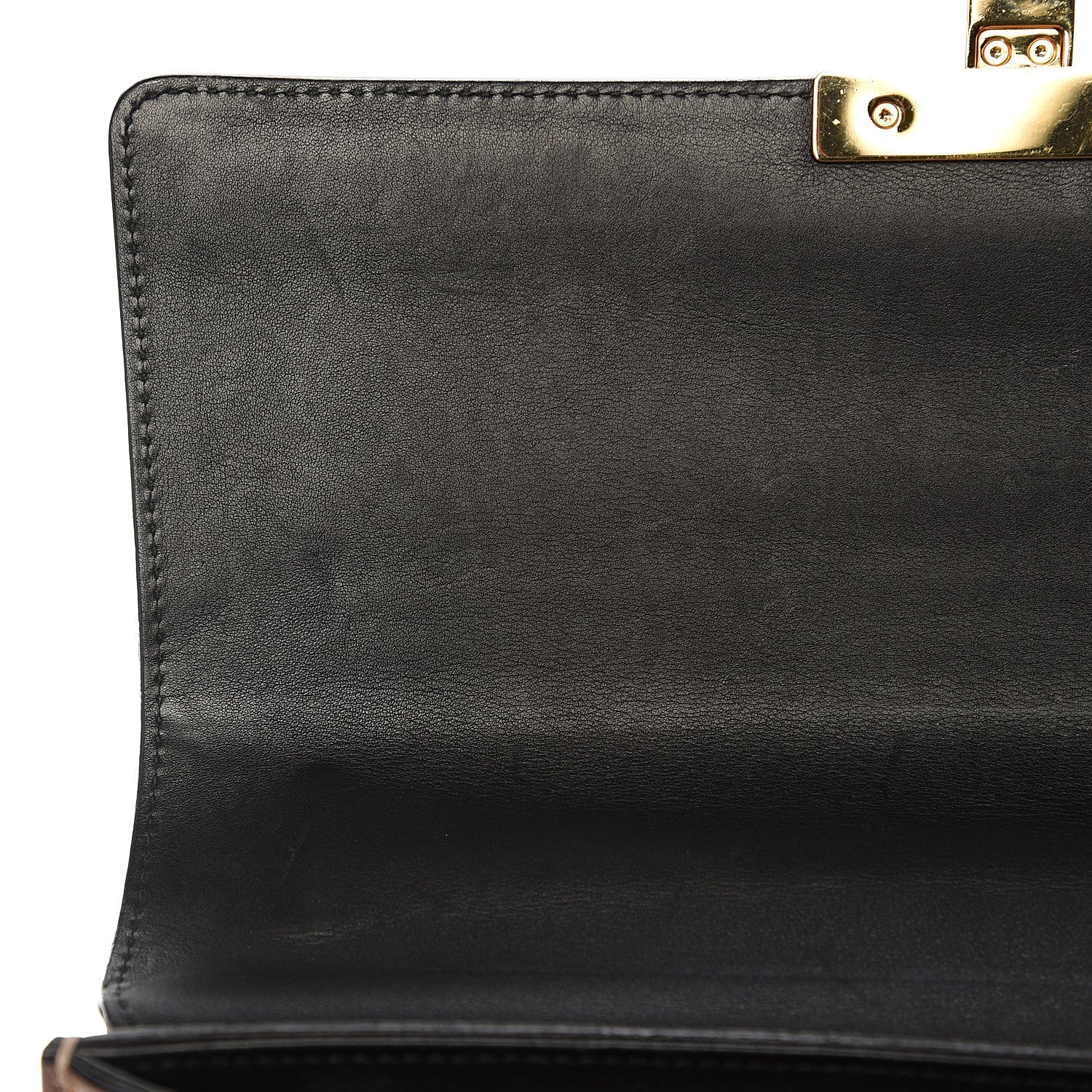 Gucci GG Supreme Monogram Calfskin Medium Padlock Shoulder Bag Beige Black Cuir 11 of 17