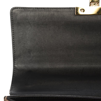 Gucci GG Supreme Monogram Calfskin Medium Padlock Shoulder Bag Beige Black Cuir 11 of 17
