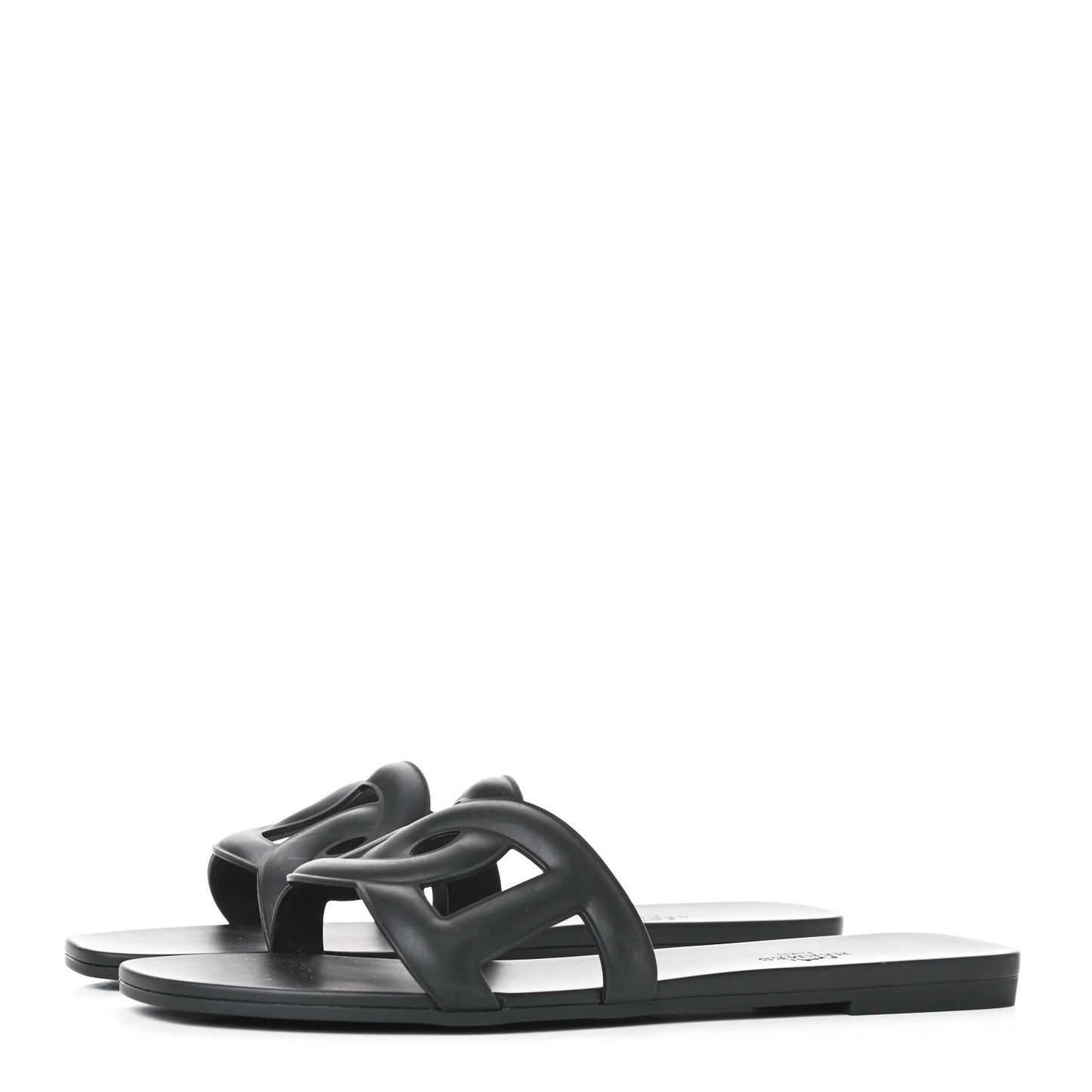 Rubber Aloha Sandals 40 Black