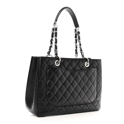 Chanel Caviar Quilted Grand Shopping Tote GST Black 3 of 11