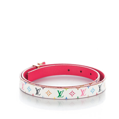 Louis Vuitton Monogram Multicolor LV Initiales Belt 80 32 White 3 of 5