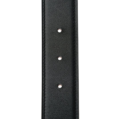 Hermes 135 Togo 32mm Constance H Belt 80 Black Orange 5 of 9