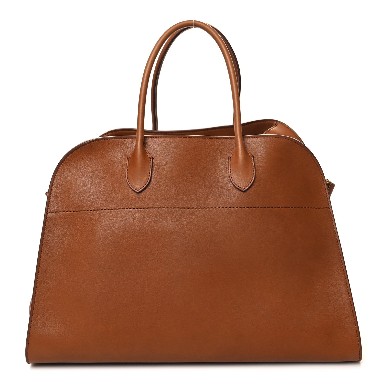 The Row Polished Saddle Calfskin Soft Margaux 15 Cuir 1 of 12