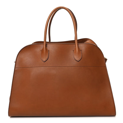The Row Polished Saddle Calfskin Soft Margaux 15 Cuir 1 of 12