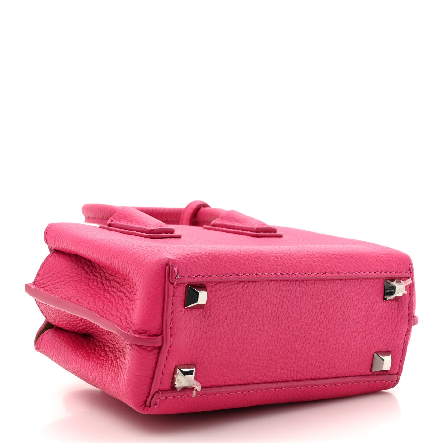 Grained Calfskin X-Mini Milla Tote Beetroot Pink