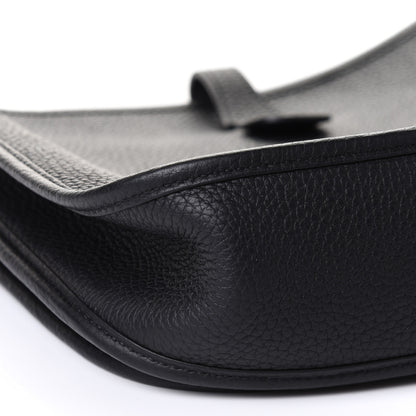 Hermes Taurillon Clemence Evelyne III PM Black 8 of 10