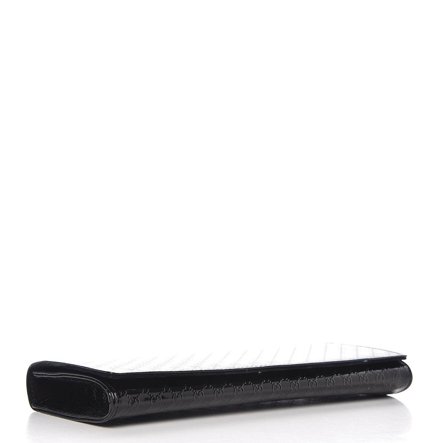 Patent Microguccissima Small Broadway Clutch Black
