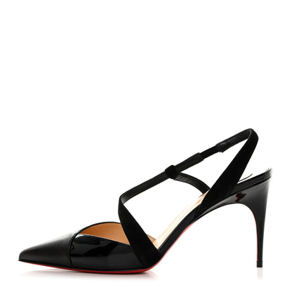 Christian Louboutin Nappa Patent Platina Pumps 38.5 Black 1 of 7