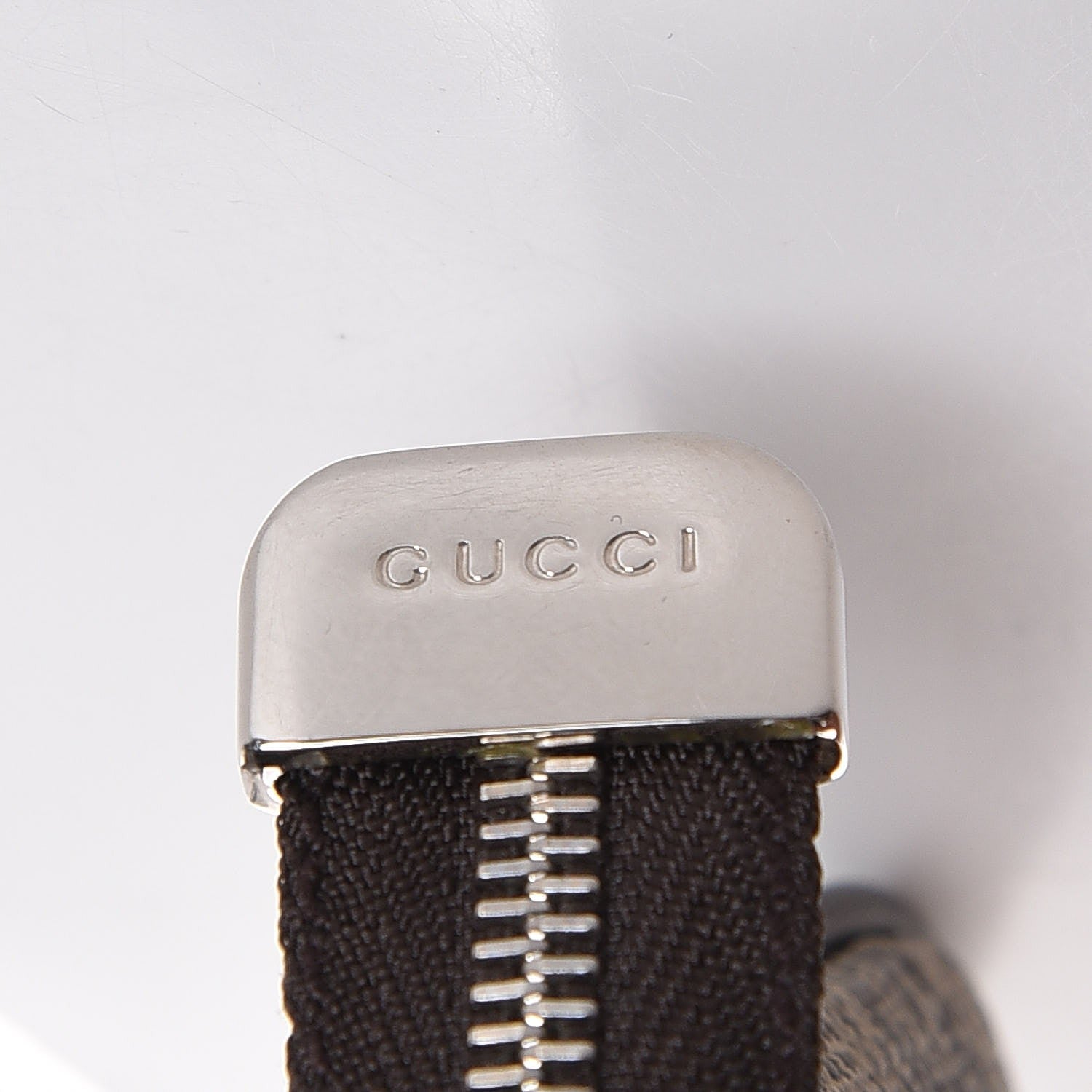 Gucci GG Supreme Monogram Selleria Key Case Beige Ebony Cocoa 10 of 11