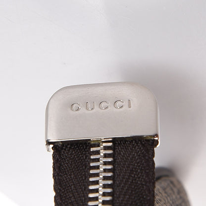 Gucci GG Supreme Monogram Selleria Key Case Beige Ebony Cocoa 10 of 11