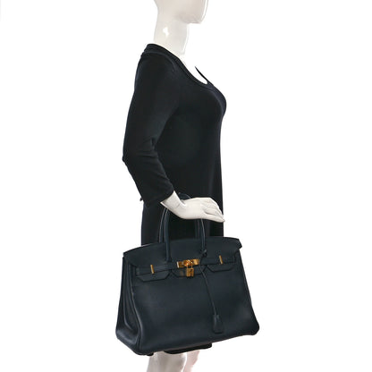 Hermes Togo Birkin 35 Bleu Indigo 2 of 12