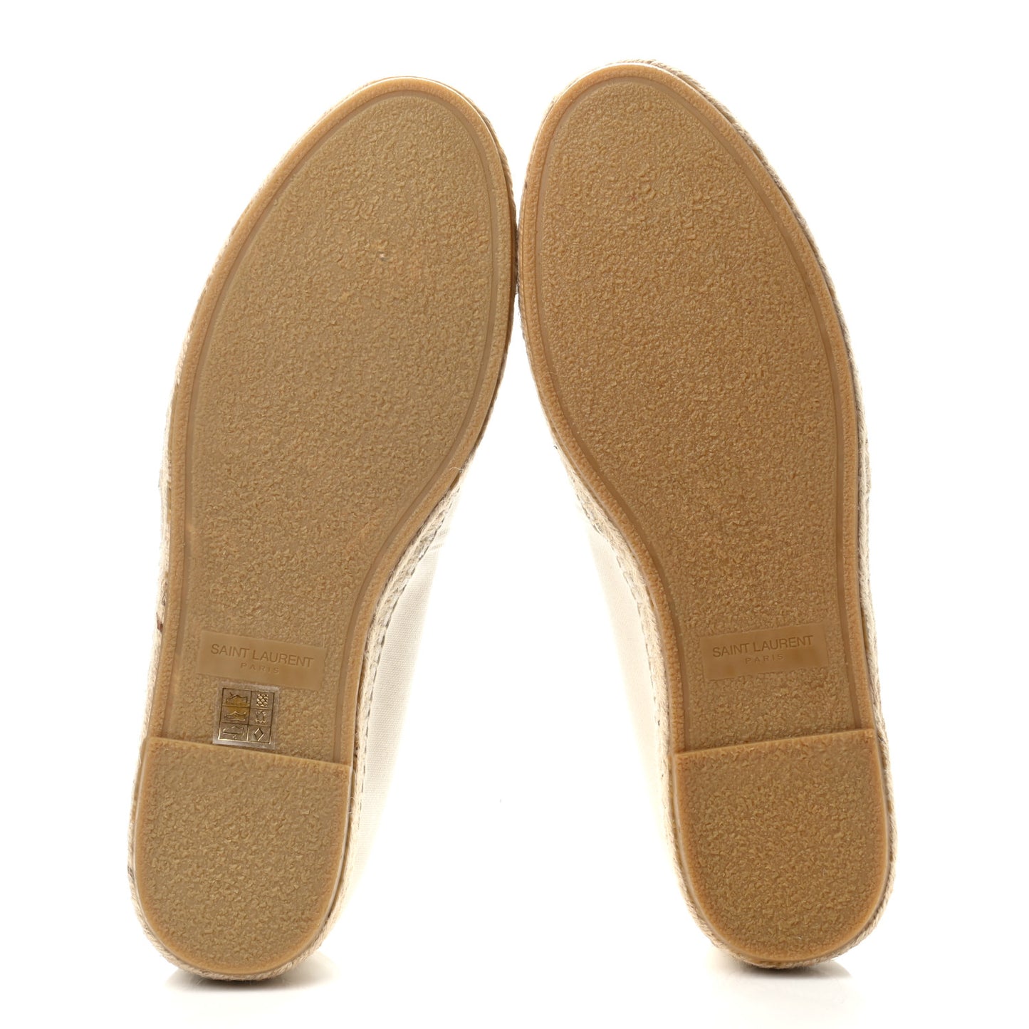 Canvas Elba Logo Embroidered Espadrilles 44 Panna