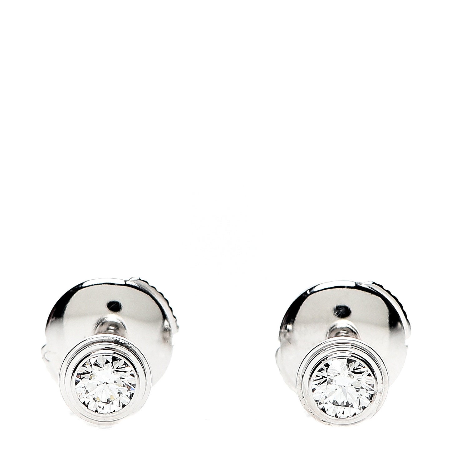 18K White Gold Diamond MM D'Amour Earrings