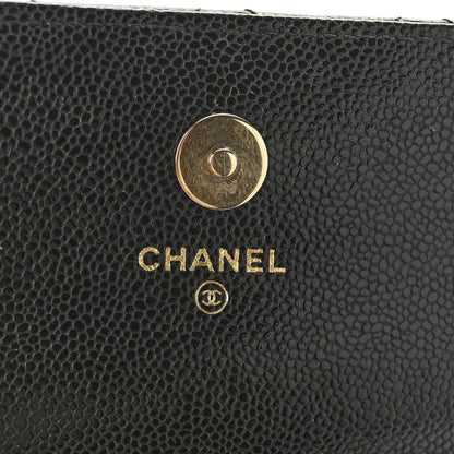Chanel Caviar Quilted Business Affinity Clutch With Chain Black 6 of 10