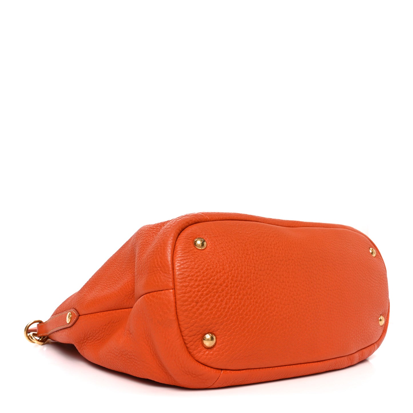Vitello Daino Shopping Tote Papaya