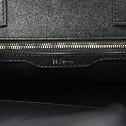 Mulberry Grained Calfskin Small Belted Bayswater Tote Black 6 of 9
