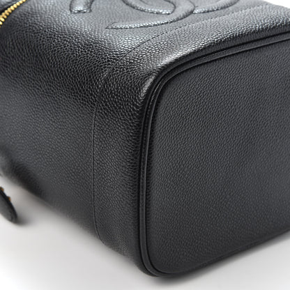 Chanel Caviar Cosmetic Vanity Bag Black 5 of 8