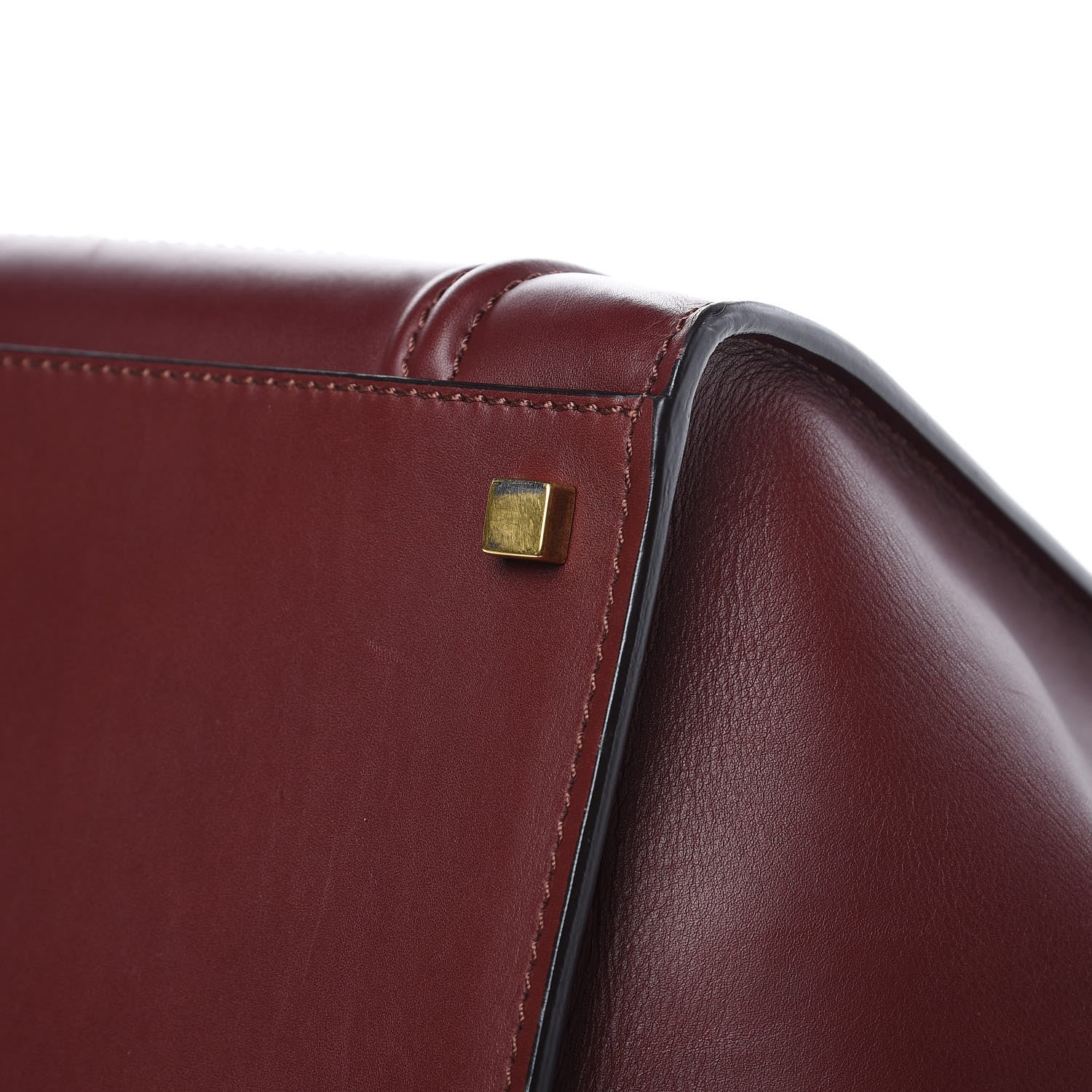 Celine Natural Calfskin Medium Phantom Luggage Burgundy 9 of 16