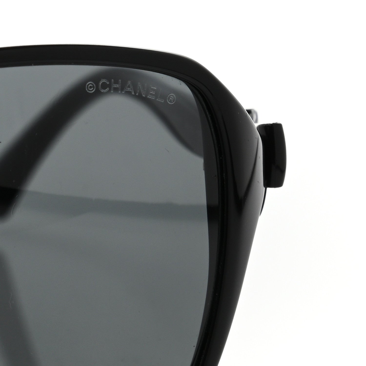 Chanel Acetate CC Bow Sunglasses 5205 Black 7 of 8