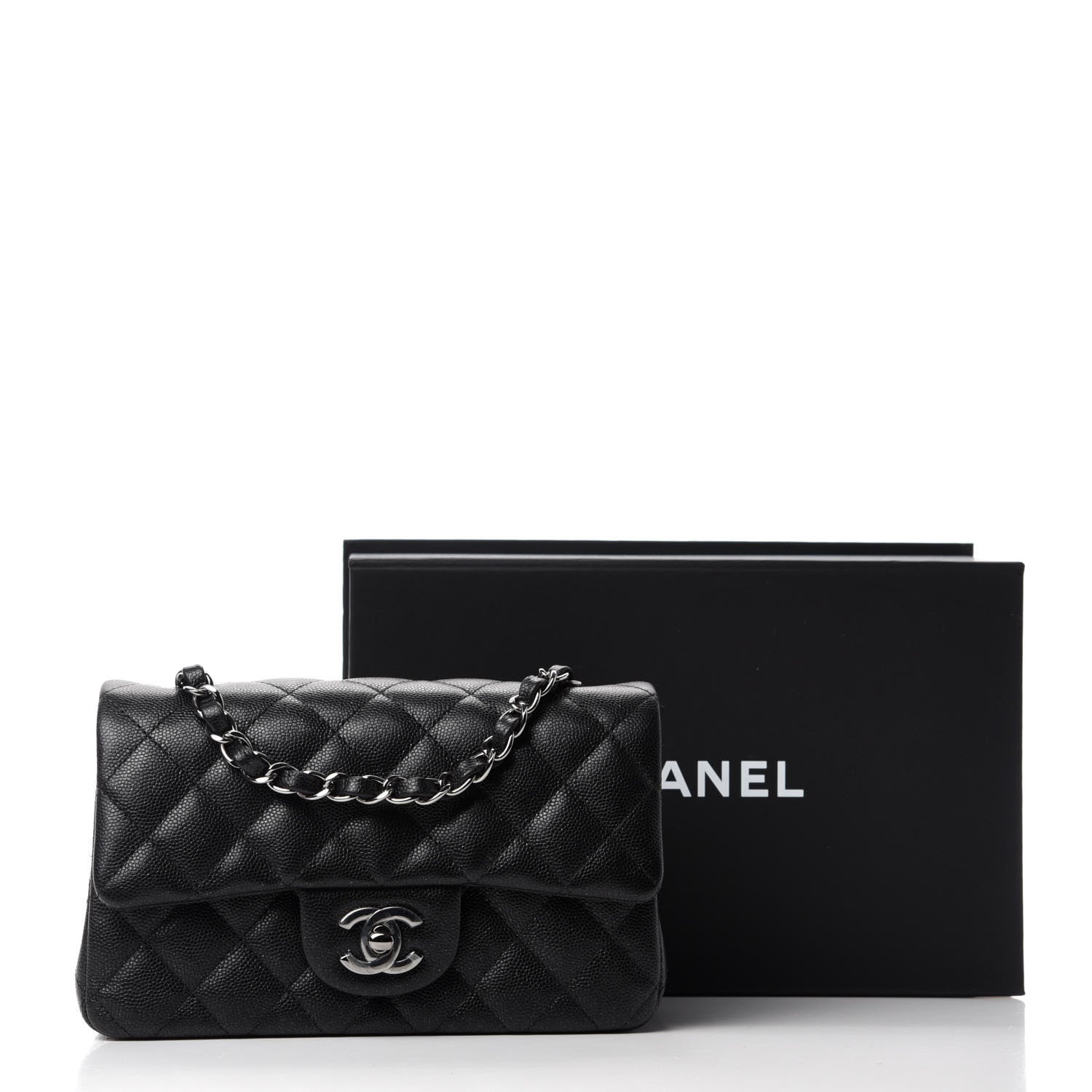 Chanel Caviar Quilted Mini Rectangular Flap Black 13 of 13