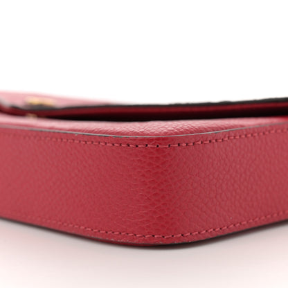 Louis Vuitton Empreinte Pochette Felicie Chain Wallet Scarlet 10 of 10