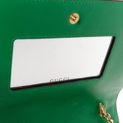 Gucci Calfskin GG Matelasse Chain Wallet Spring Green 6 of 11