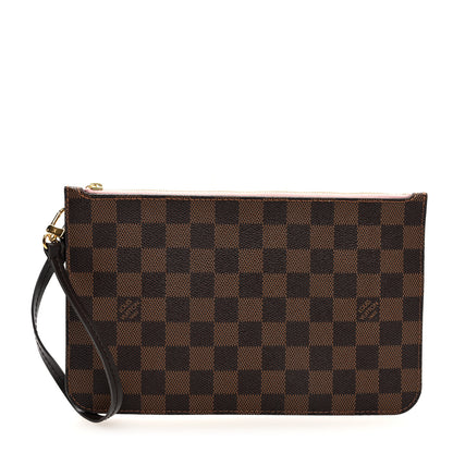 Louis Vuitton Damier Ebene Neverfull MM GM Pochette Rose Ballerine 1 of 6