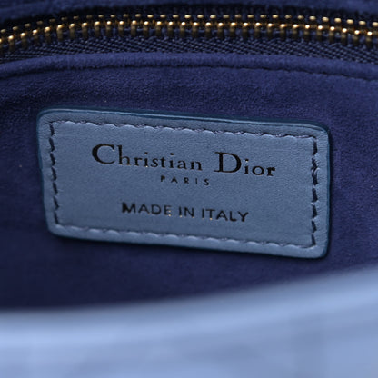 Christian Dior Lambskin Cannage Gradient Small My ABCDior Lady Dior Indigo Blue 5 of 8