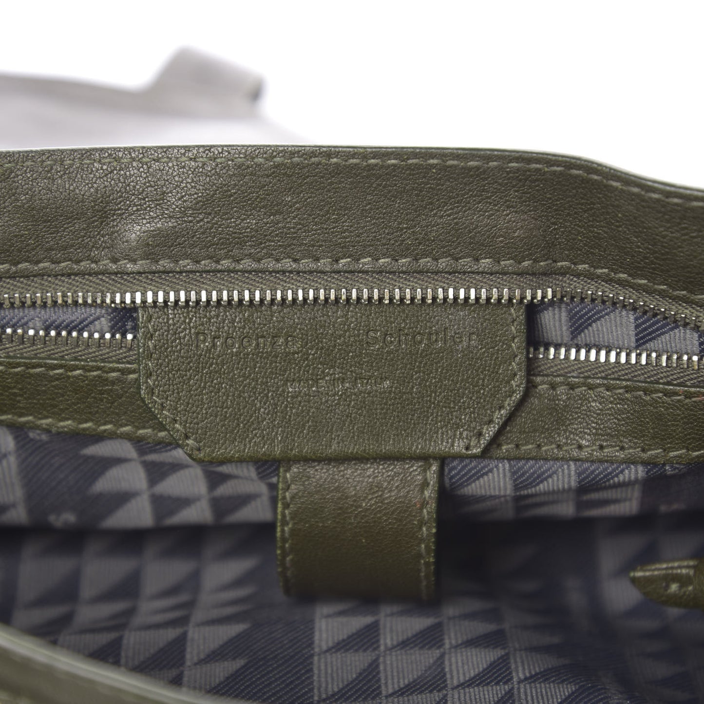 Lambskin Medium PS1 Satchel Military