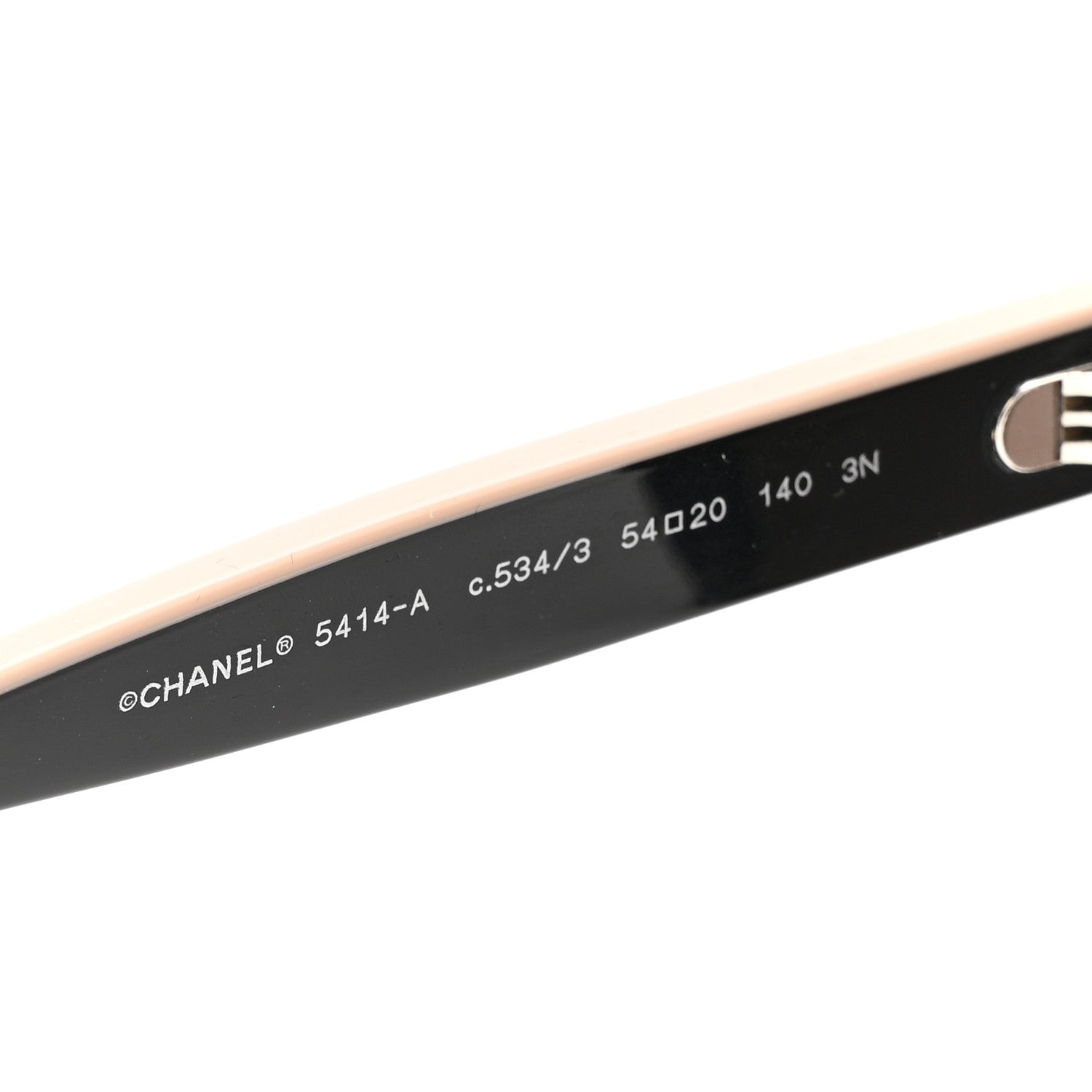 Chanel Acetate CC Butterfly Sunglasses 5414 Black Beige 5 of 8