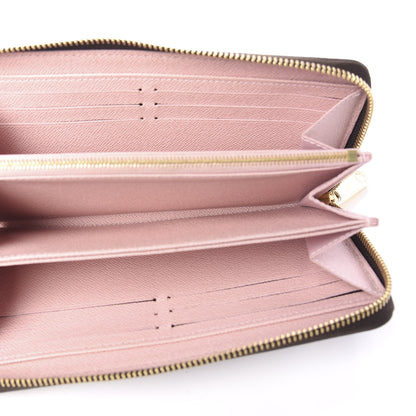Louis Vuitton Damier Ebene Zippy Wallet Rose Ballerine 4 of 7