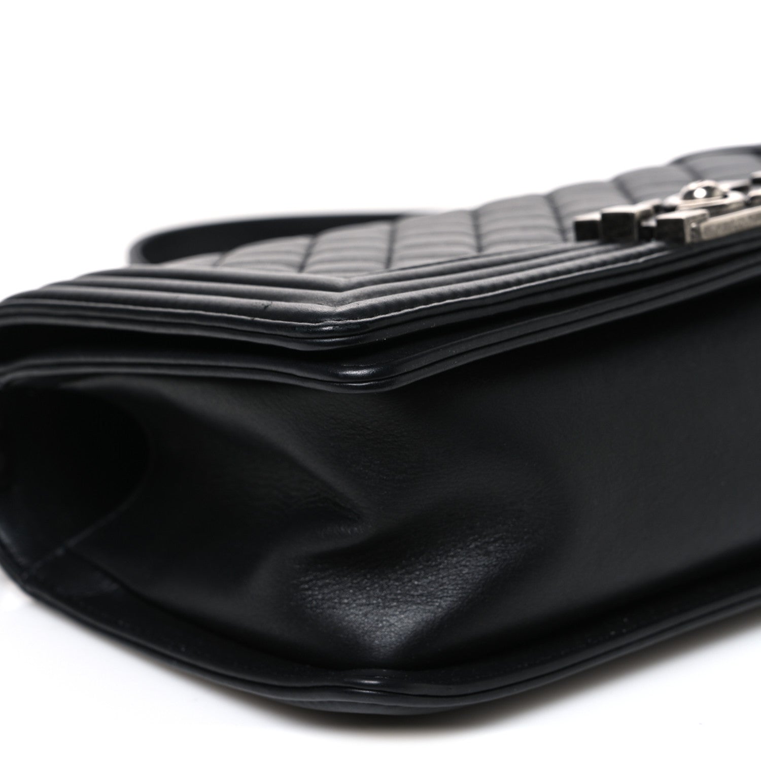 Chanel Lambskin Quilted Medium Boy Flap Black 8 of 9