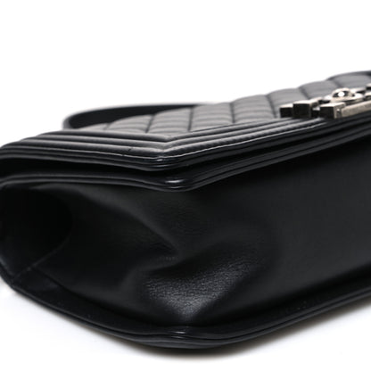 Chanel Lambskin Quilted Medium Boy Flap Black 8 of 9
