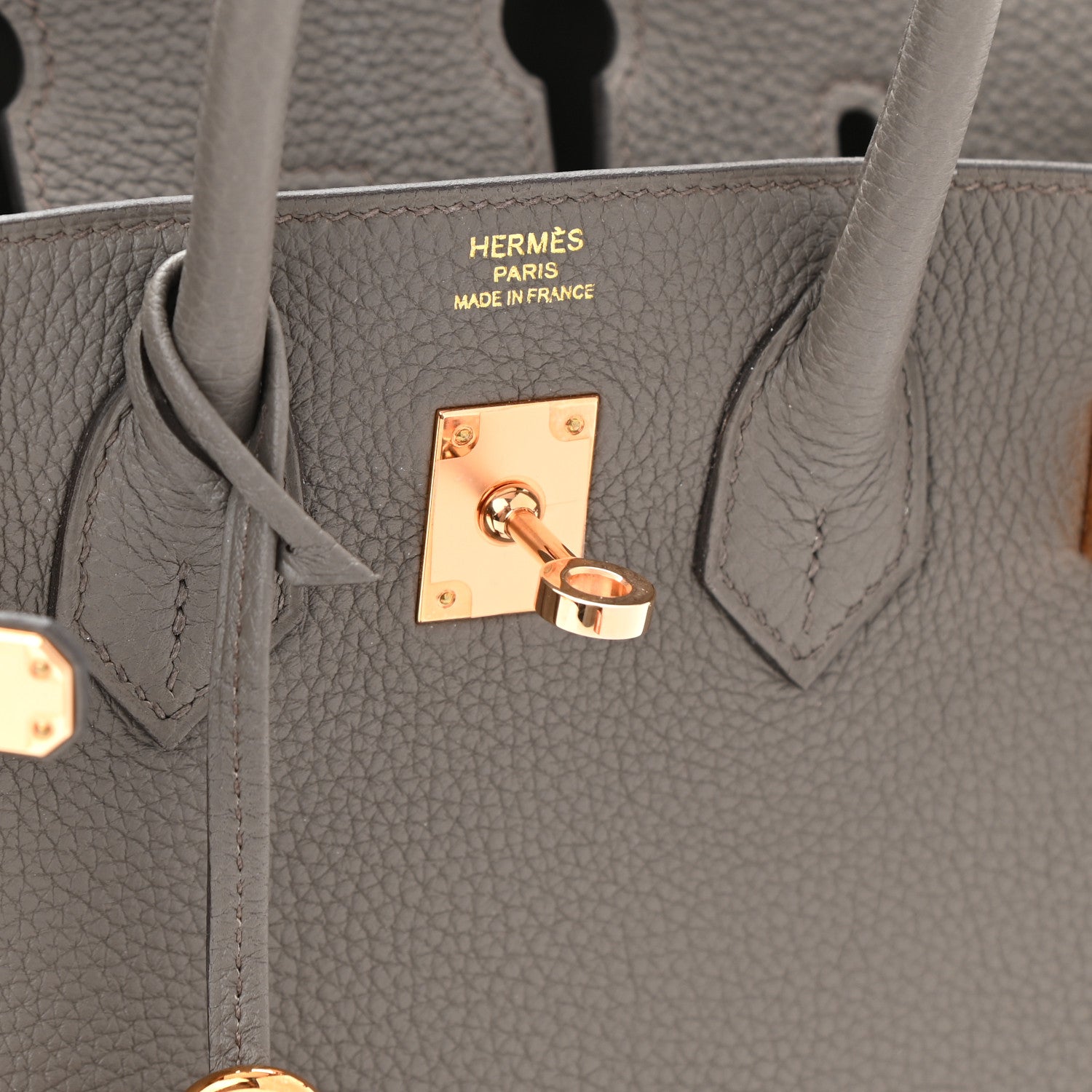 Hermes Togo Birkin 25 Etain 6 of 11