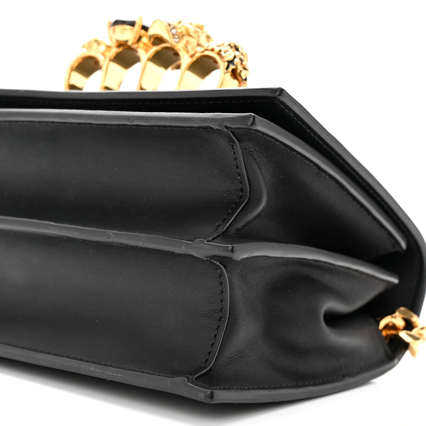 Calfskin Knuckle Crossbody Black