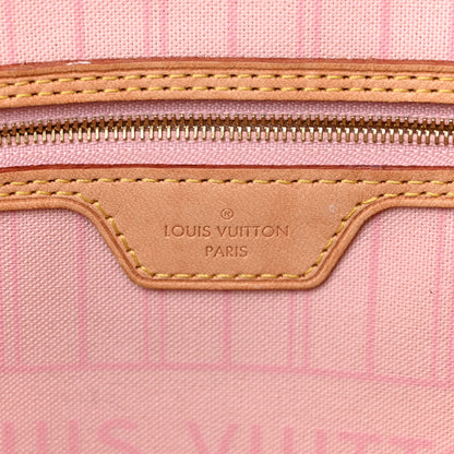 Louis Vuitton Damier Azur Neo Neverfull MM Rose Ballerine 7 of 21