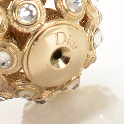 Christian Dior Crystal Mise En Dior Tribal Earrings Gold 4 of 5