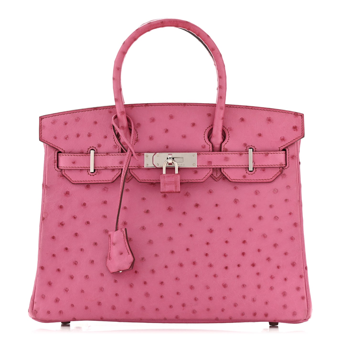 Ostrich Birkin 30 Fuchsia
