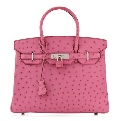 Hermes Ostrich Birkin 30 Fuchsia 1 of 10