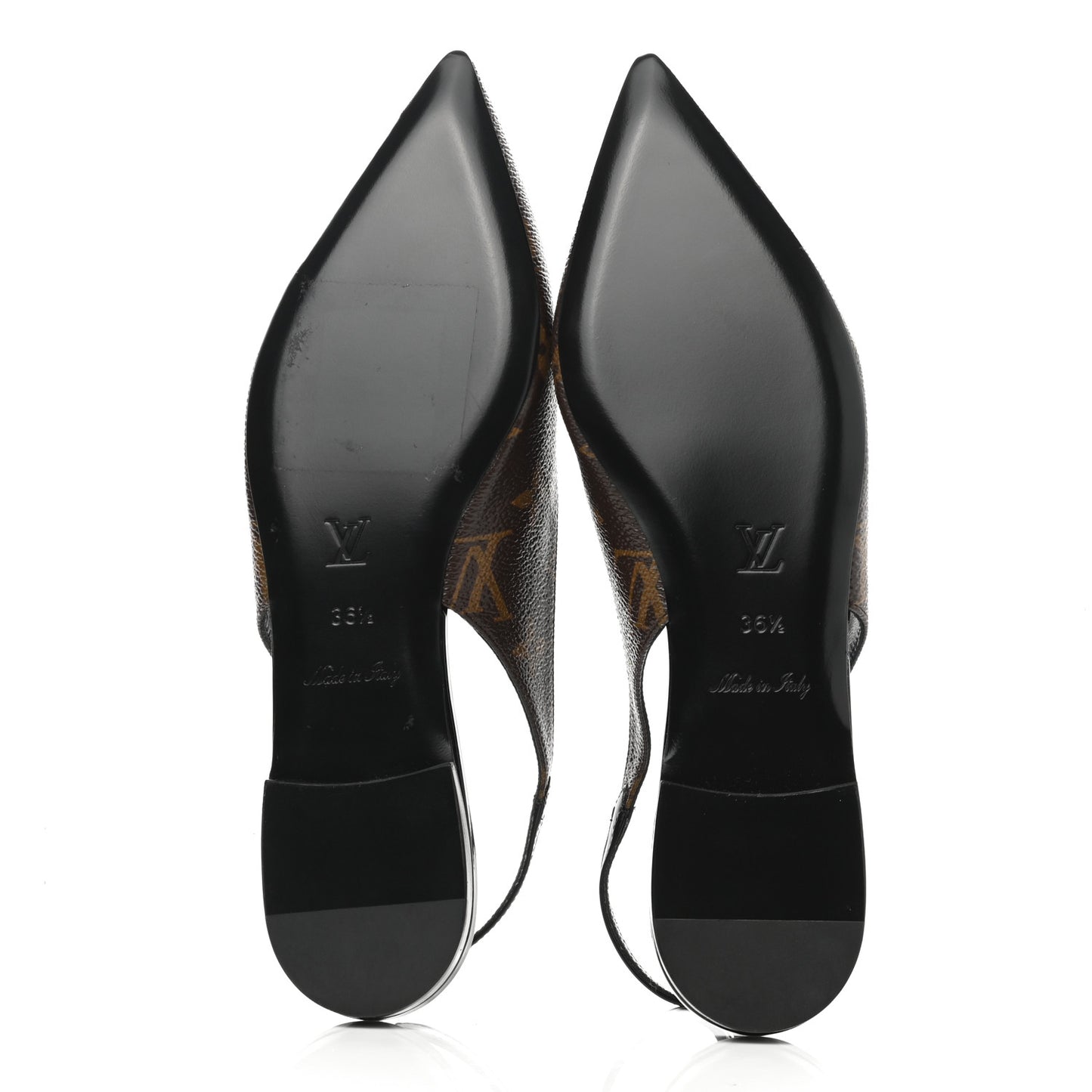 Patent Monogram Cherie Slingback Ballerina Flats 36.5