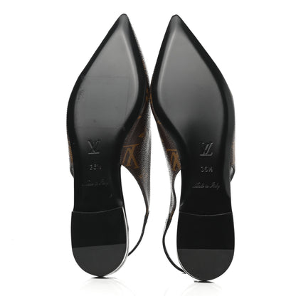 Louis Vuitton Patent Monogram Cherie Slingback Ballerina Flats 36.5 5 of 9