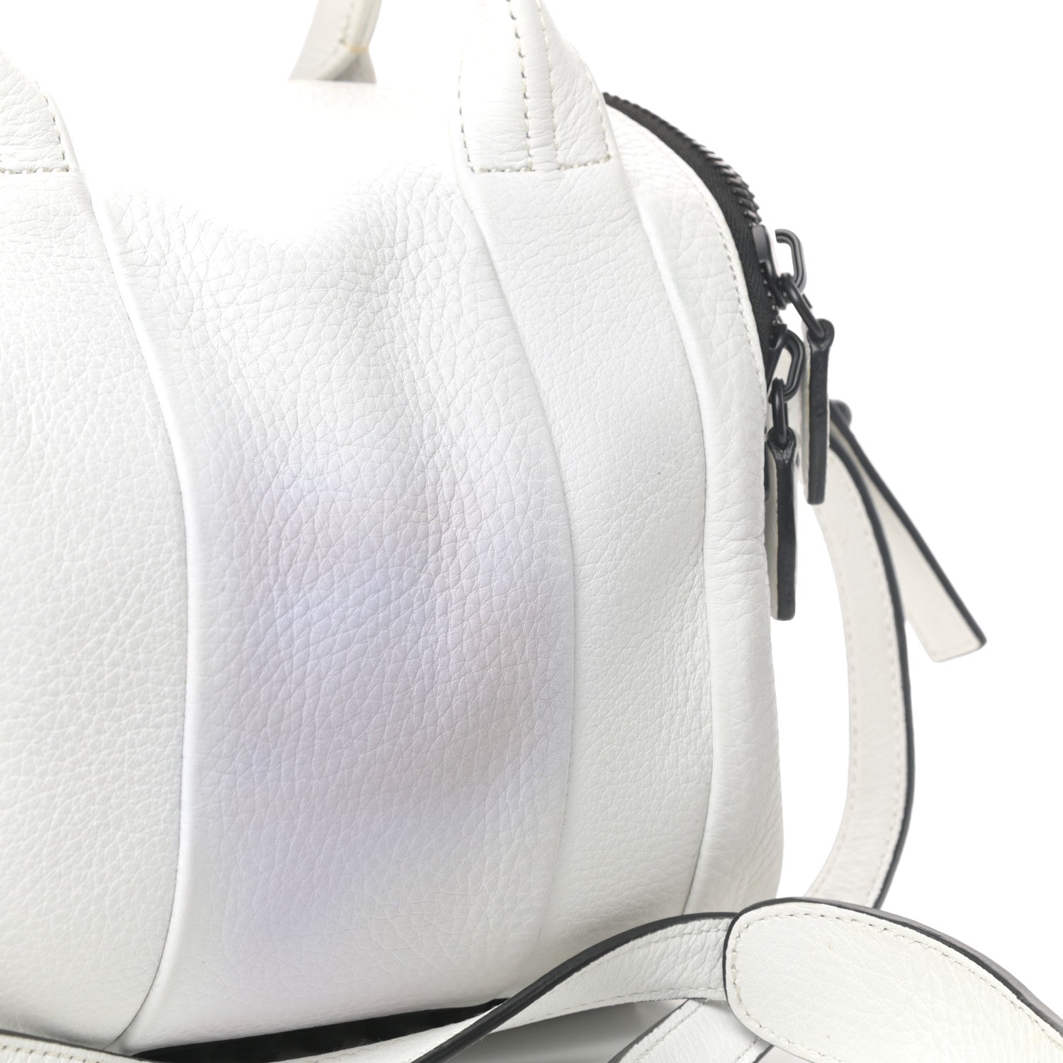 Alexander Wang Pebbled Calfskin Rockie White Matte Black Hardware 10 of 11